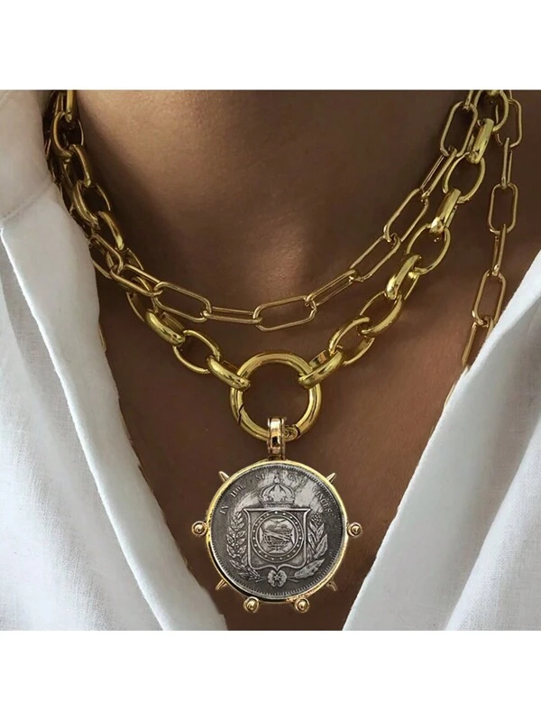 Multi-Style Necklace Men's And Women's Accessories Party Gift Pendant Necklace Hip Hop Iced Out Chain Necklaces For Women Jewelry Gifts Heart Necklace